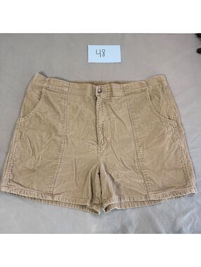David Taylor Beige Corduroy Shorts Size 40